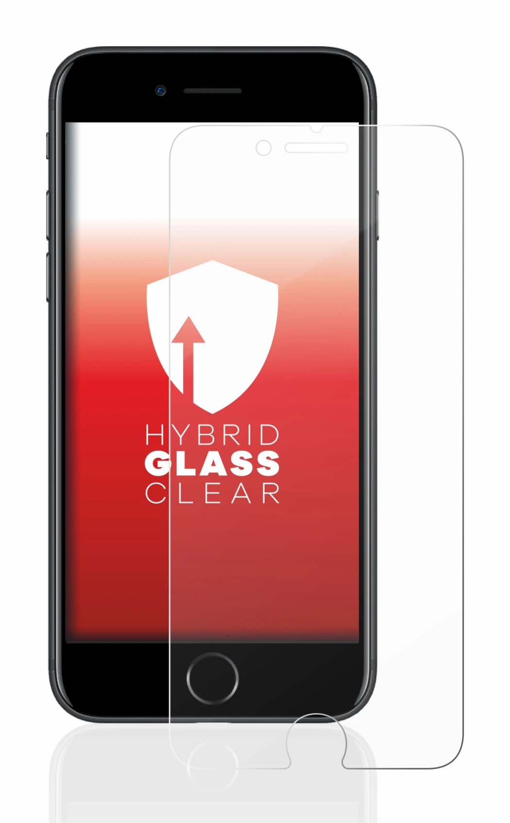 Image of the device Apple iPhone 7 with a wide variety of screen protectors.