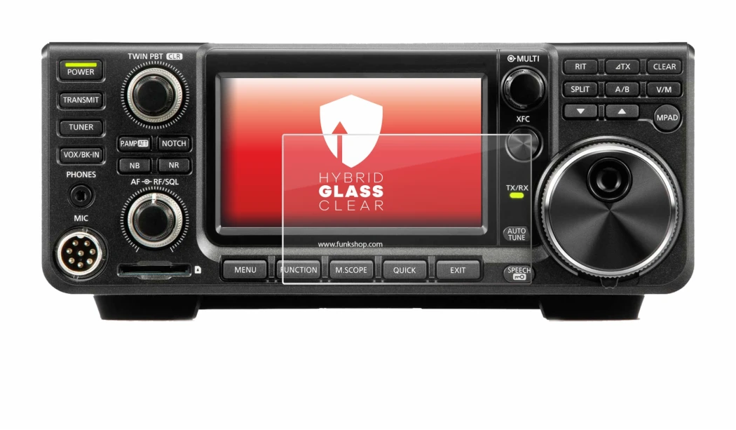 Image of the device Icom IC-7300 with a wide variety of screen protectors.