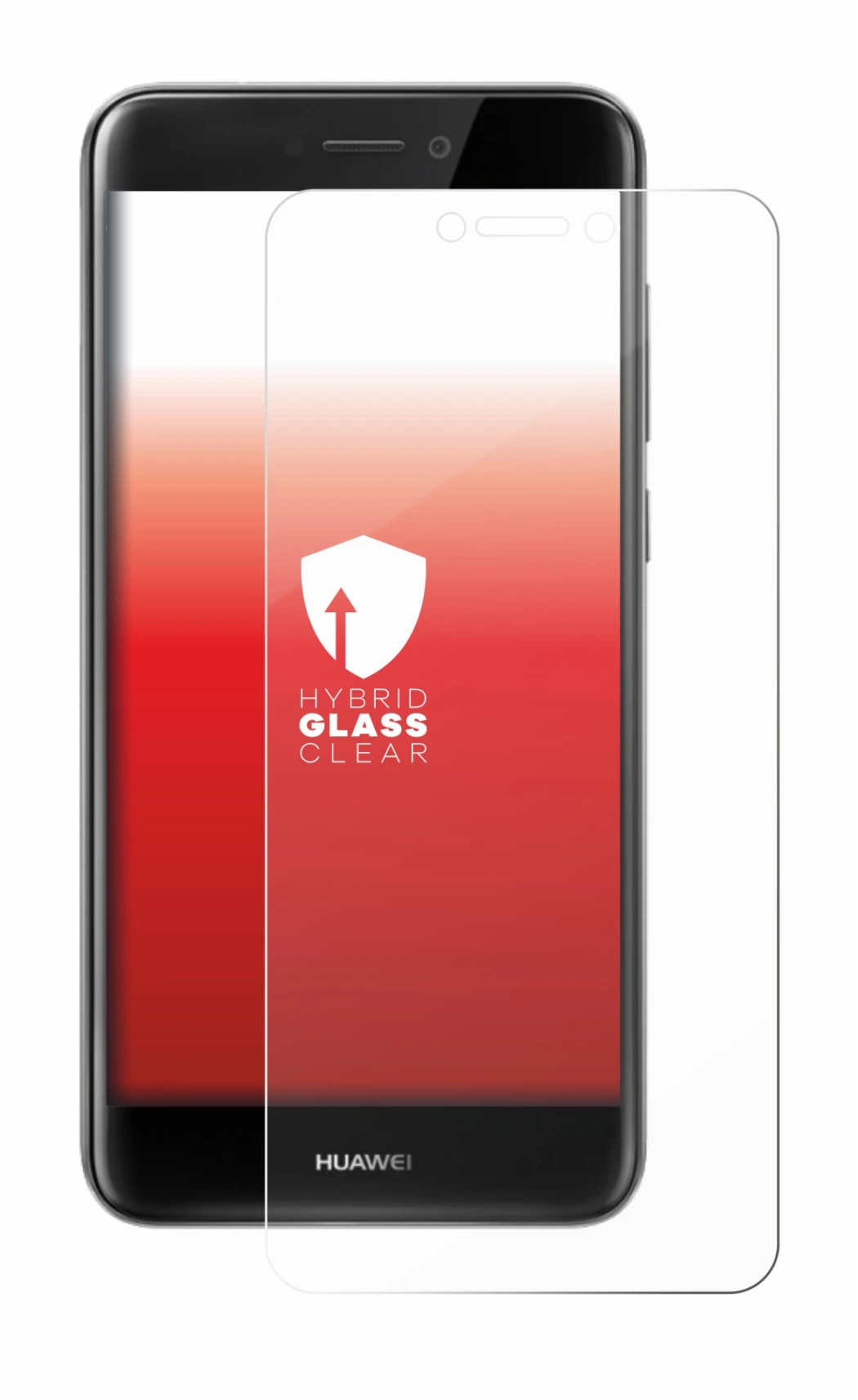 Image of the device Huawei P8 Lite 2017 with a wide variety of screen protectors.