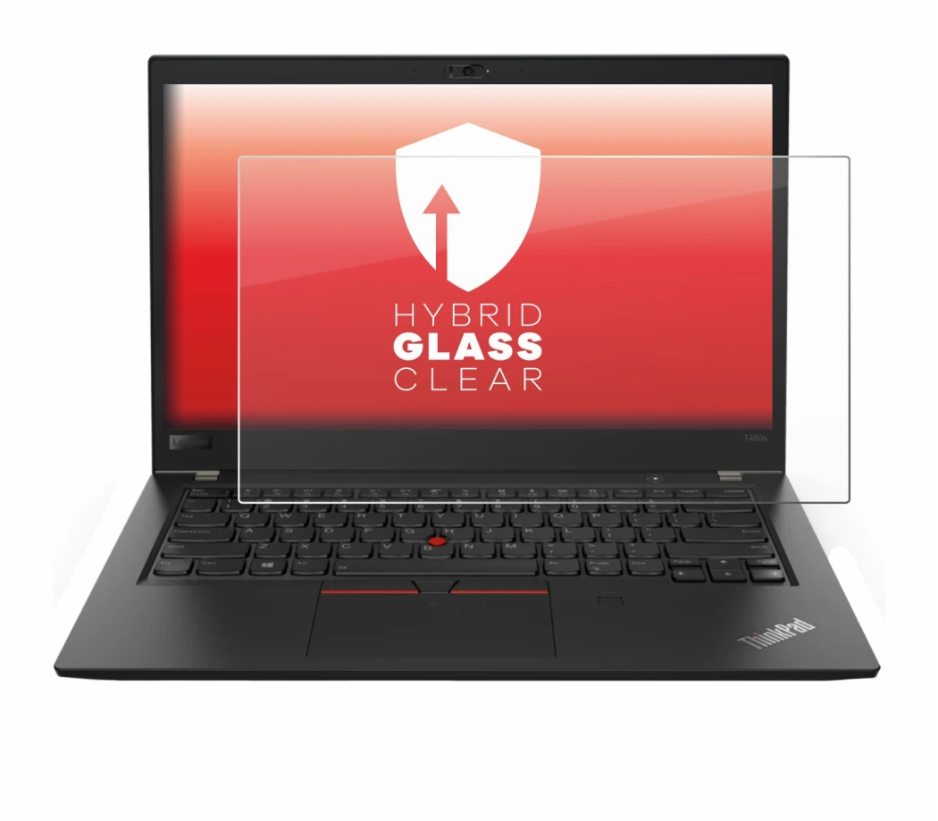 Image of the device Lenovo ThinkPad T480s with a wide variety of screen protectors.