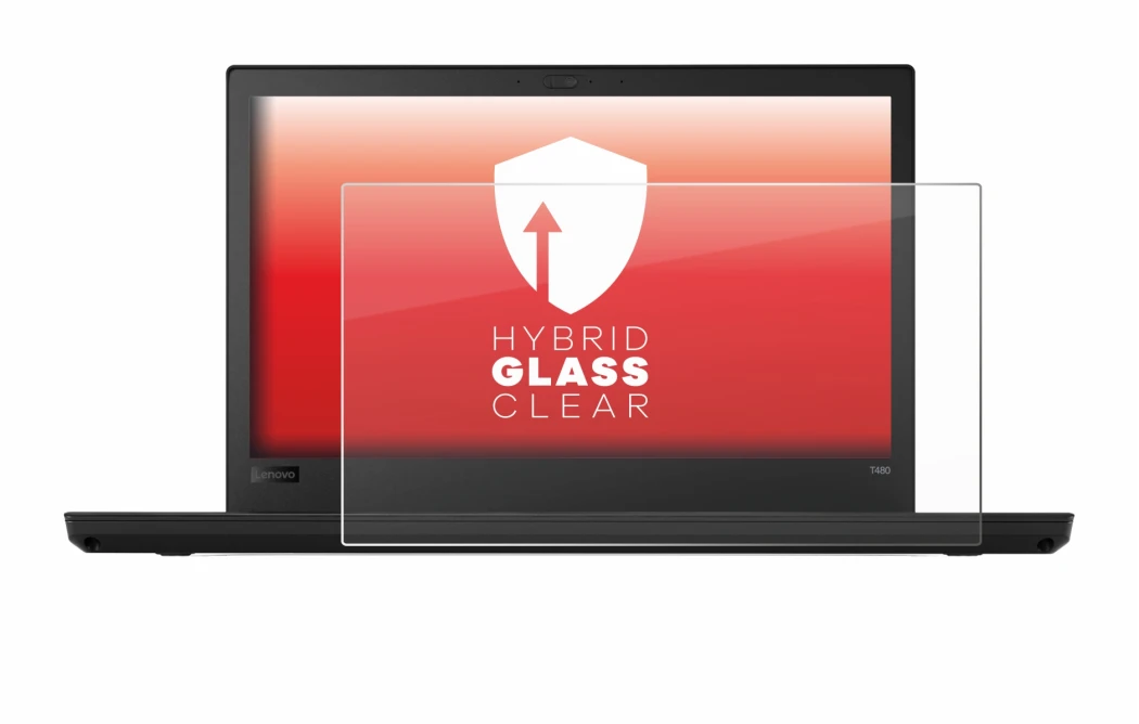 Image of the device Lenovo ThinkPad T480 with a wide variety of screen protectors.