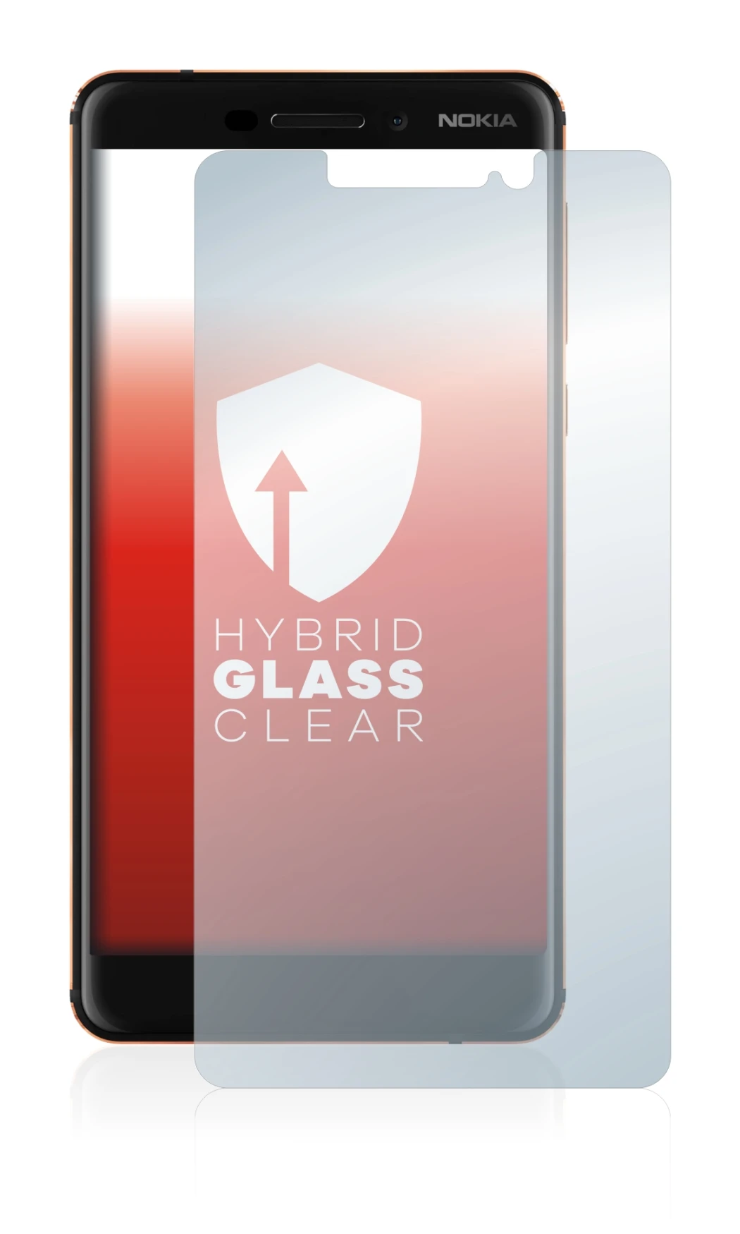 Image of the device Nokia 6.1 with a wide variety of screen protectors.