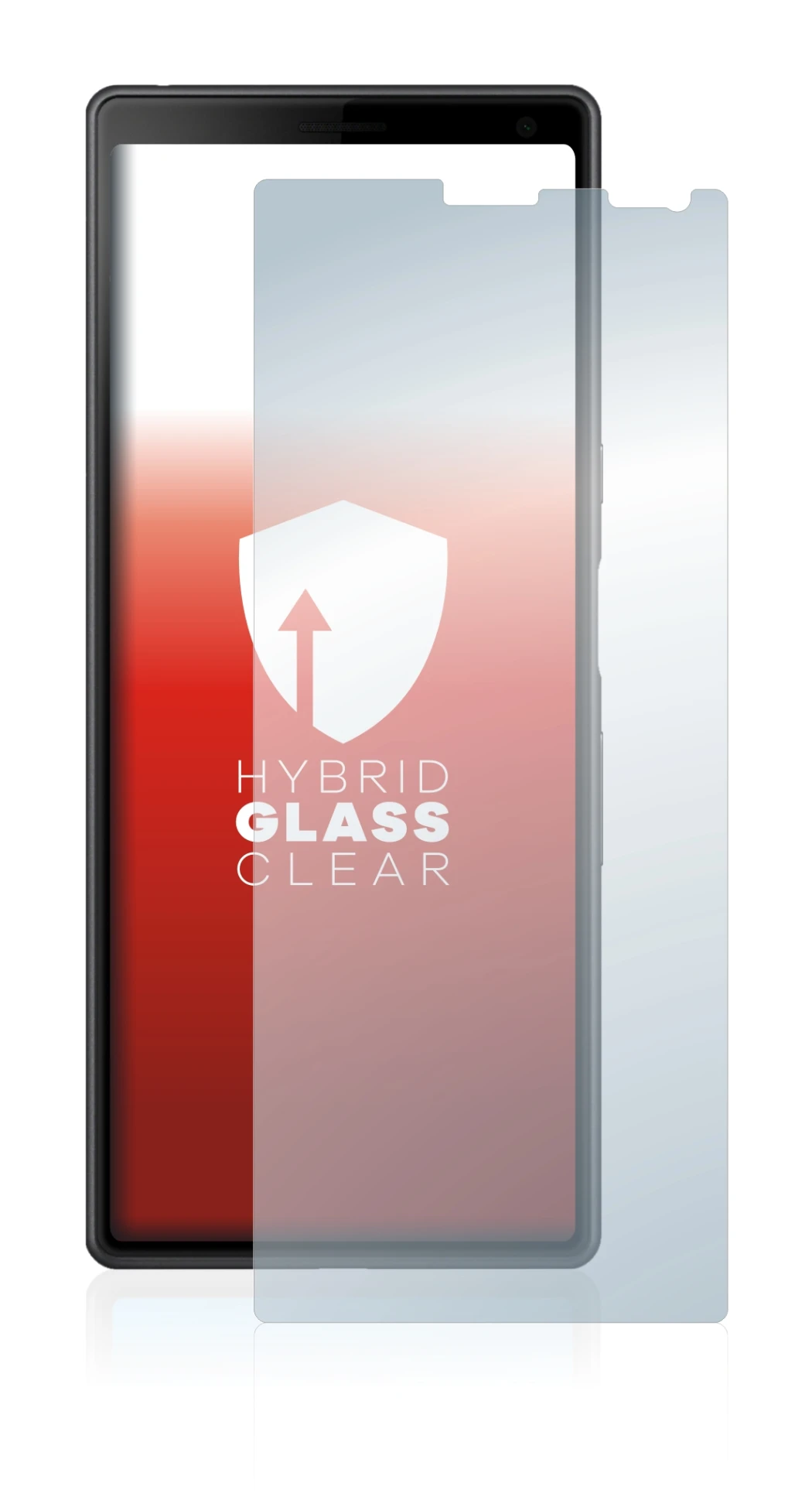 Image of the device Sony Xperia 10 with a wide variety of screen protectors.