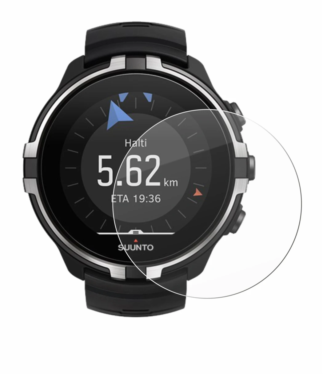 Image of the device Suunto Spartan Sport Wrist HR Baro Stealth with a wide variety of screen protectors.