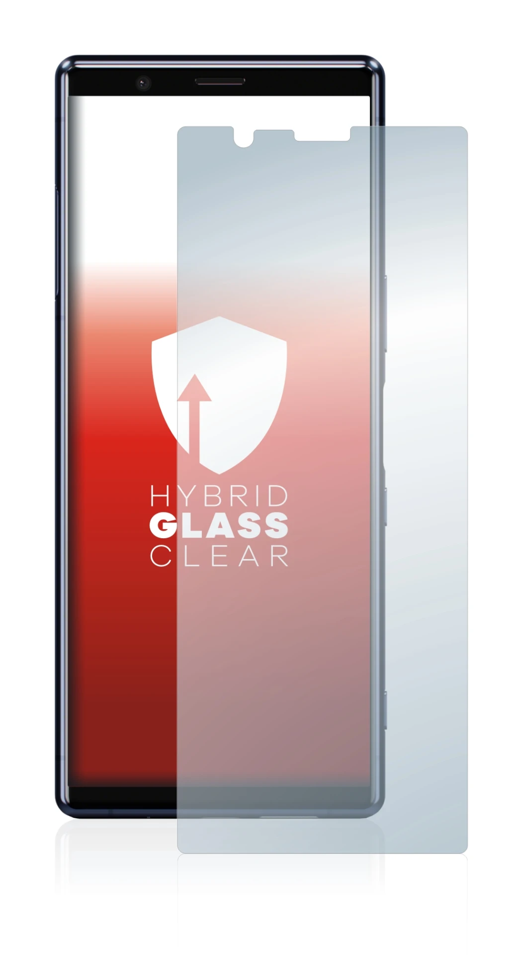 Image of the device Sony Xperia 5 with a wide variety of screen protectors.