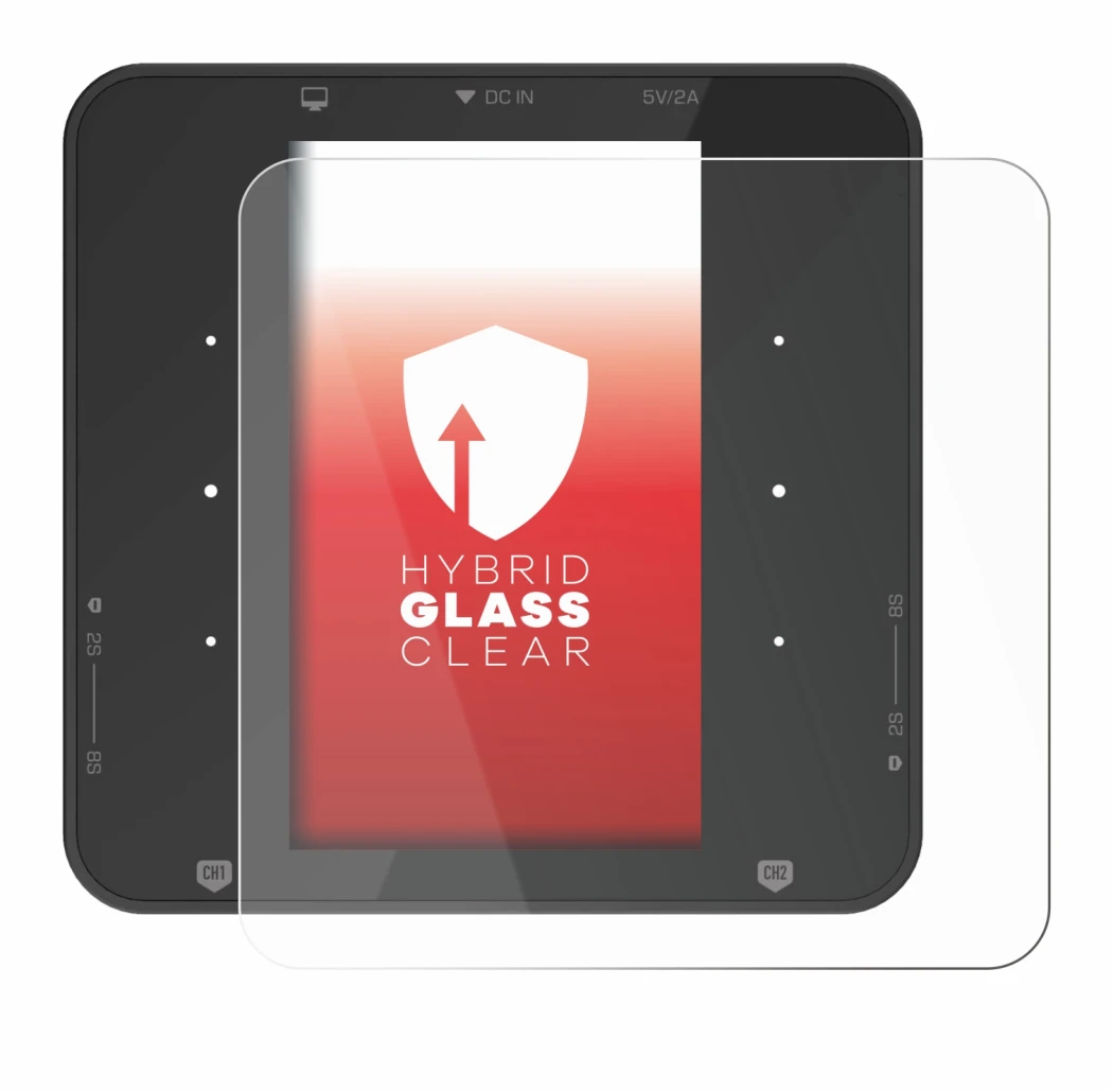 Image of the device ISDT P30 with a wide variety of screen protectors.