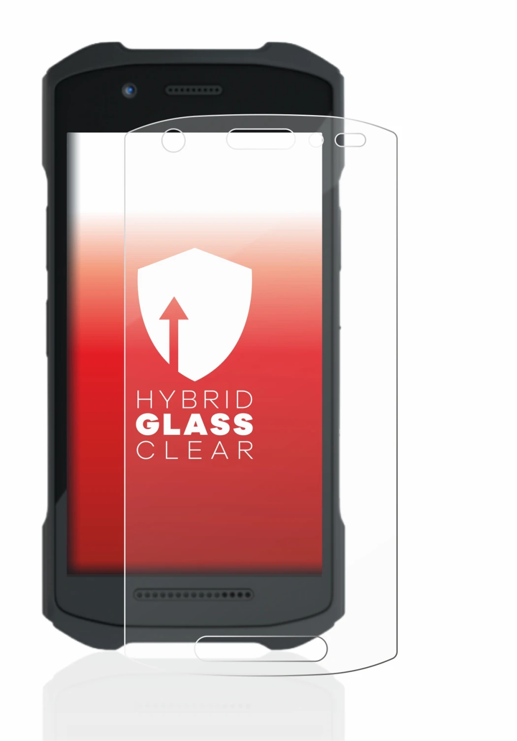 Image of the device Zebra TC21 with a wide variety of screen protectors.