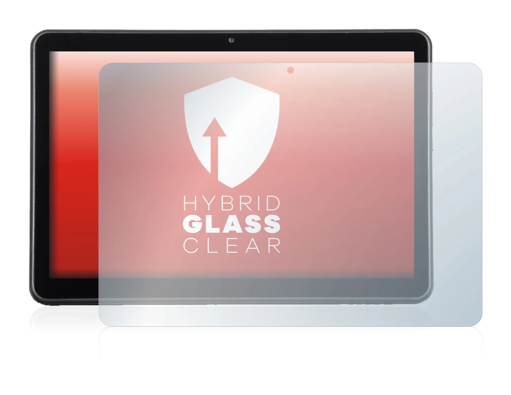 Image of the device Wortmann Terra Pad 1006 with a wide variety of screen protectors.