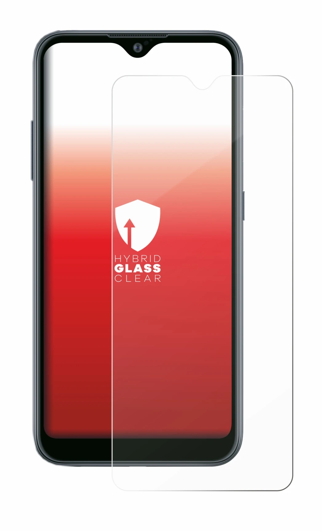 Image of the device Samsung Galaxy A02 with a wide variety of screen protectors.