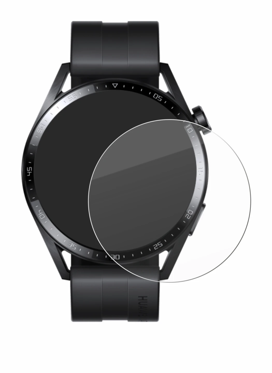 Image of the device Huawei Watch GT 3 (46 mm) with a wide variety of screen protectors.