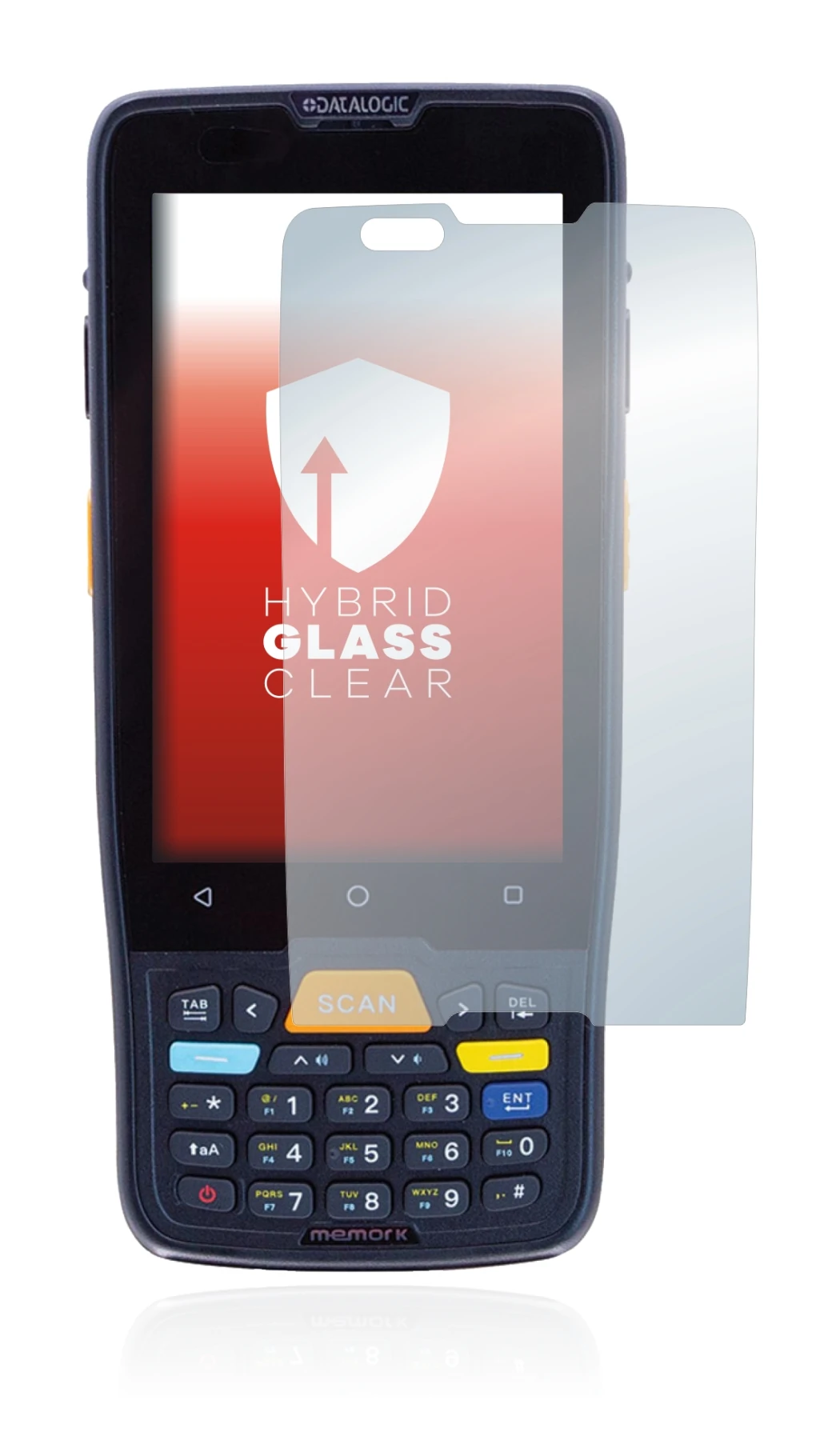 Image of the device Datalogic Memor K with a wide variety of screen protectors.