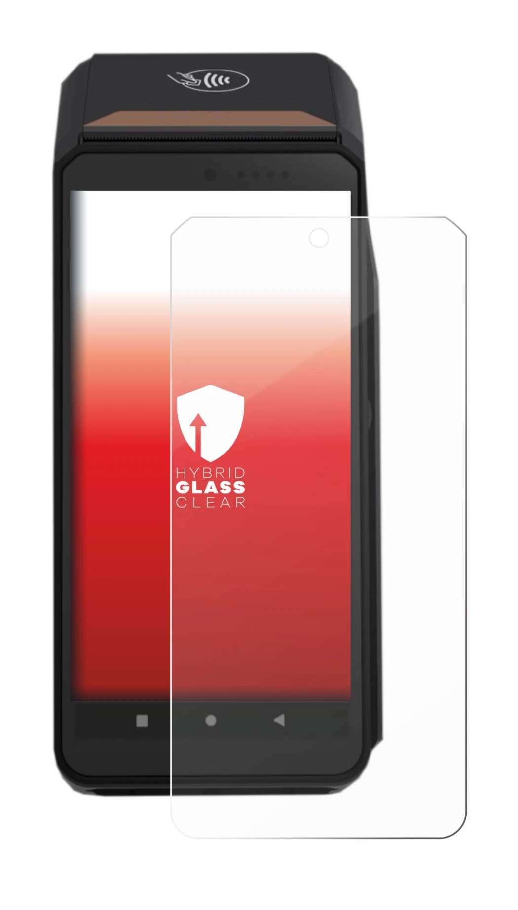 Image of the device ingenico Axium DX8000 with a wide variety of screen protectors.