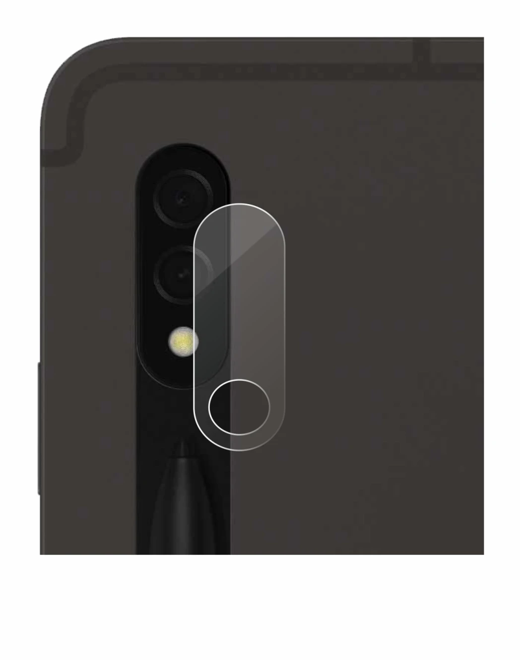 Image of the device Samsung Galaxy Tab S8 5G (ONLY Camera Lens) with a wide variety of screen protectors.