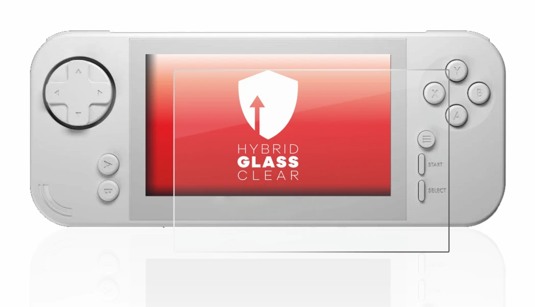 Image of the device Evercade EXP with a wide variety of screen protectors.