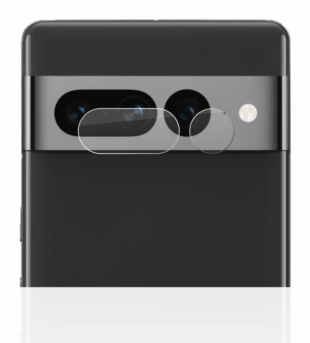 Image of the device Google Pixel 7 Pro (ONLY Camera Lens) with a wide variety of screen protectors.
