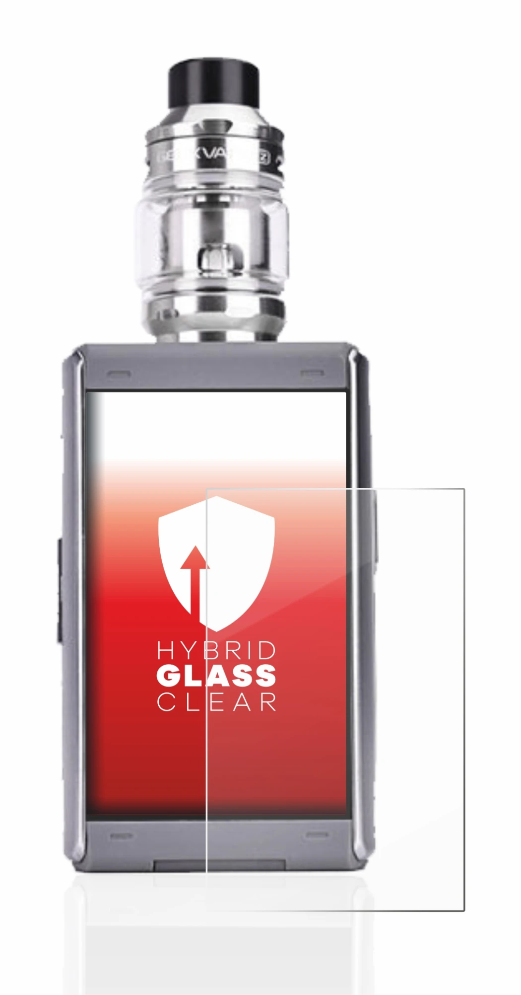 Image of the device GeekVape T200 with a wide variety of screen protectors.