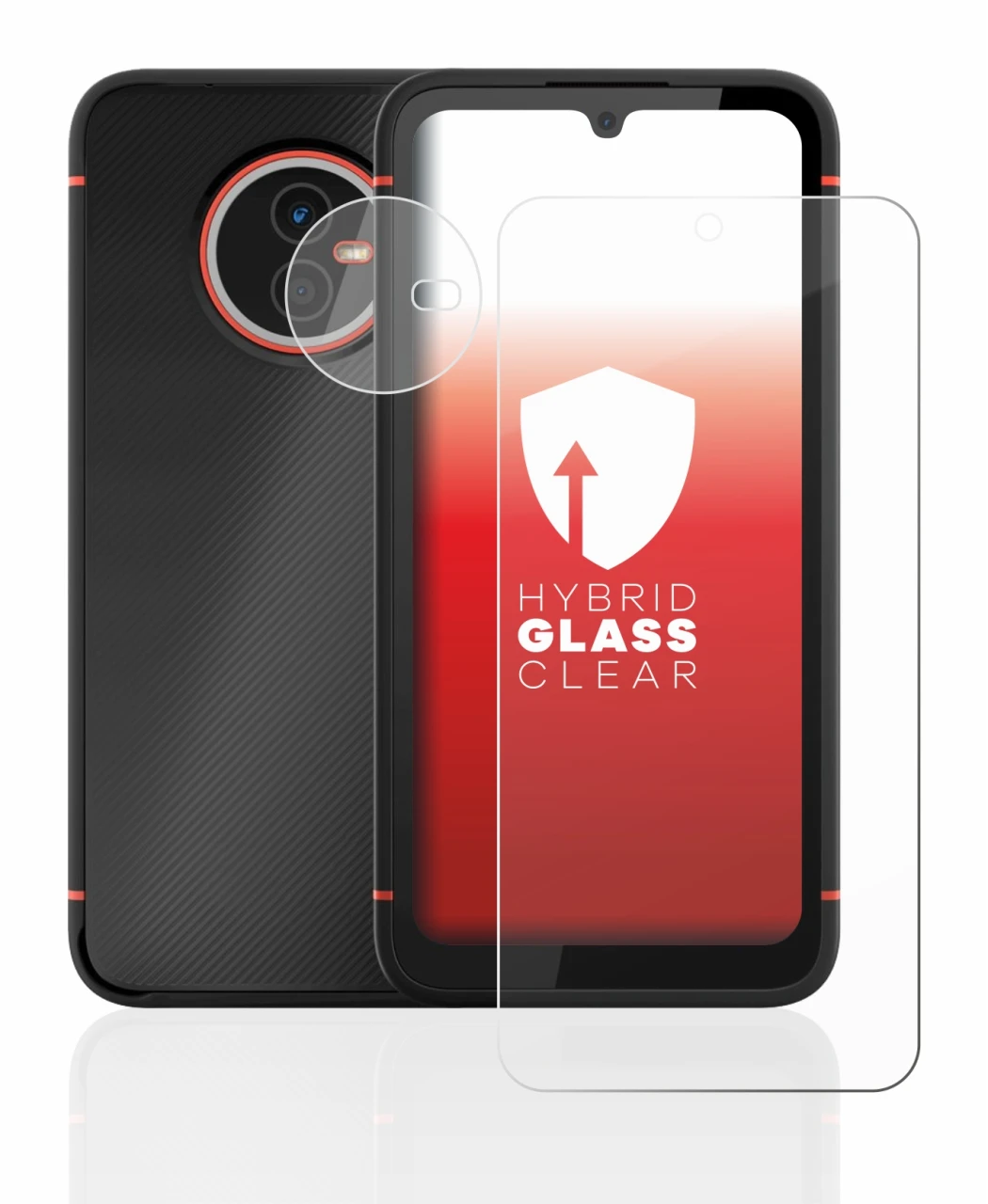 Image of the device Gigaset GX4 (Front+Camera) with a wide variety of screen protectors.