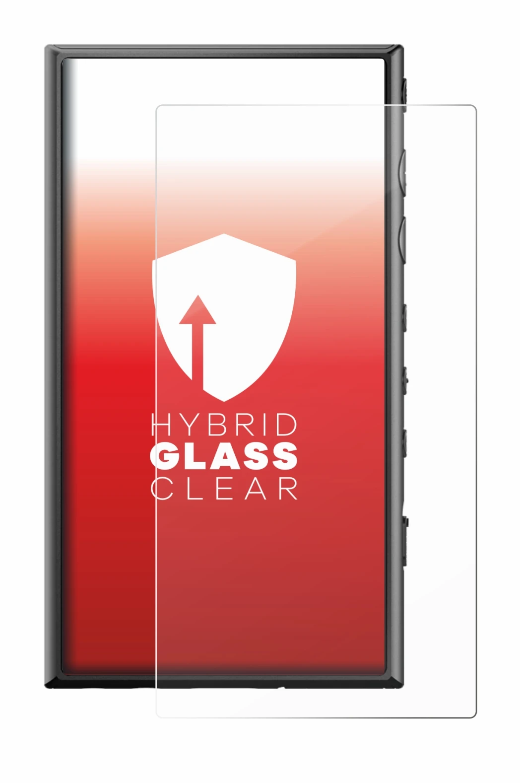 Image of the device Sony Walkman NW-A306 with a wide variety of screen protectors.