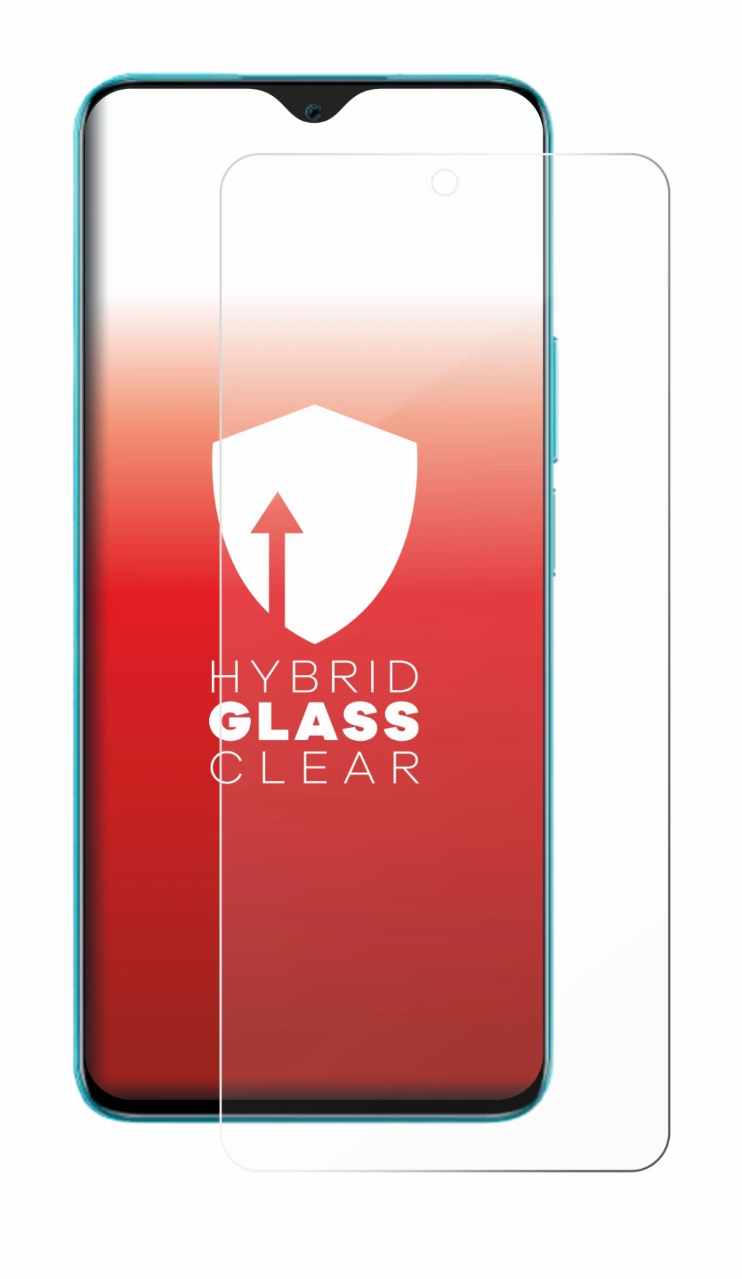 Image of the device Honor 90 Lite with a wide variety of screen protectors.