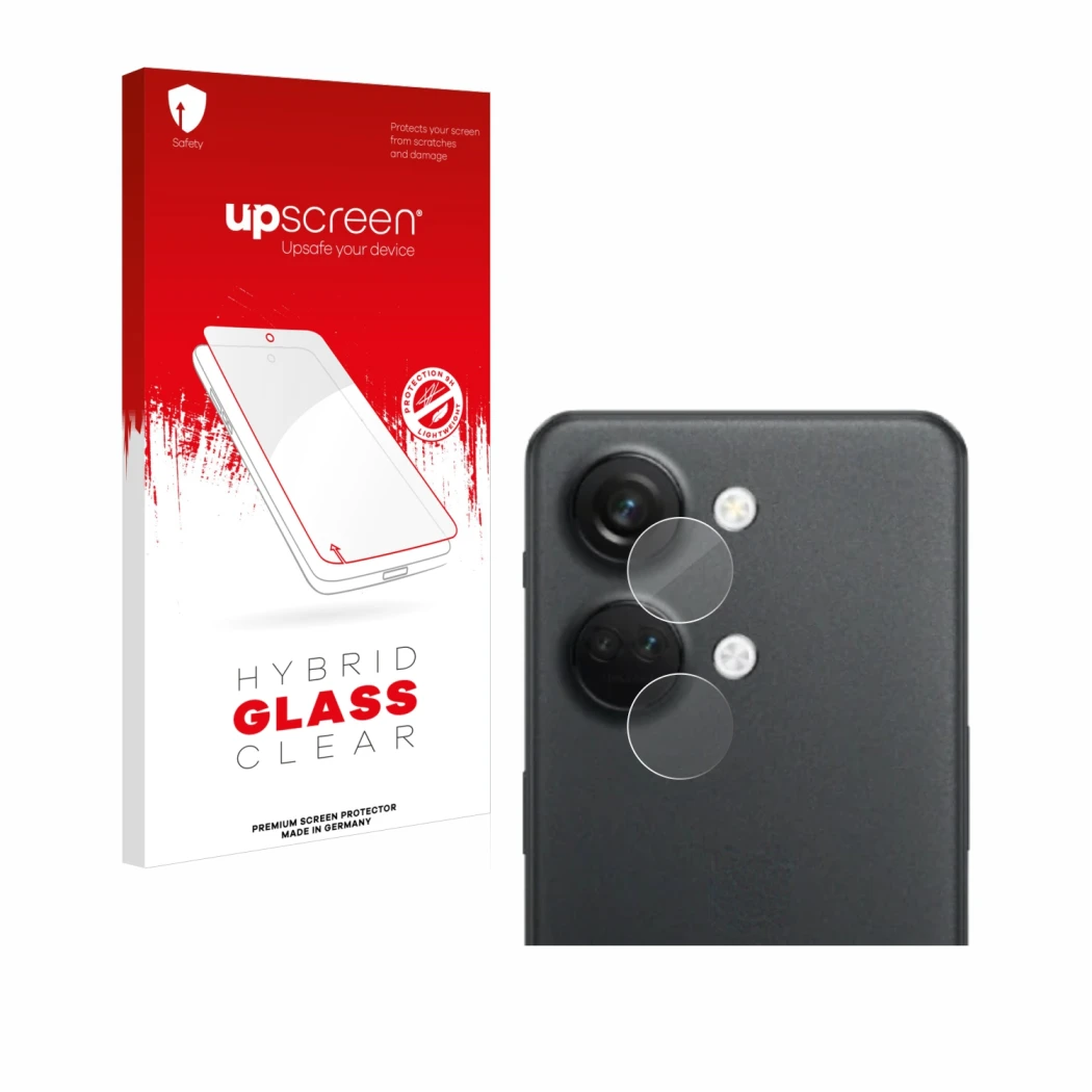 Front side of a product packaging with the brand logo upscreen. Next to it is the device OnePlus Nord 3 5G (ONLY Camera Lens) 