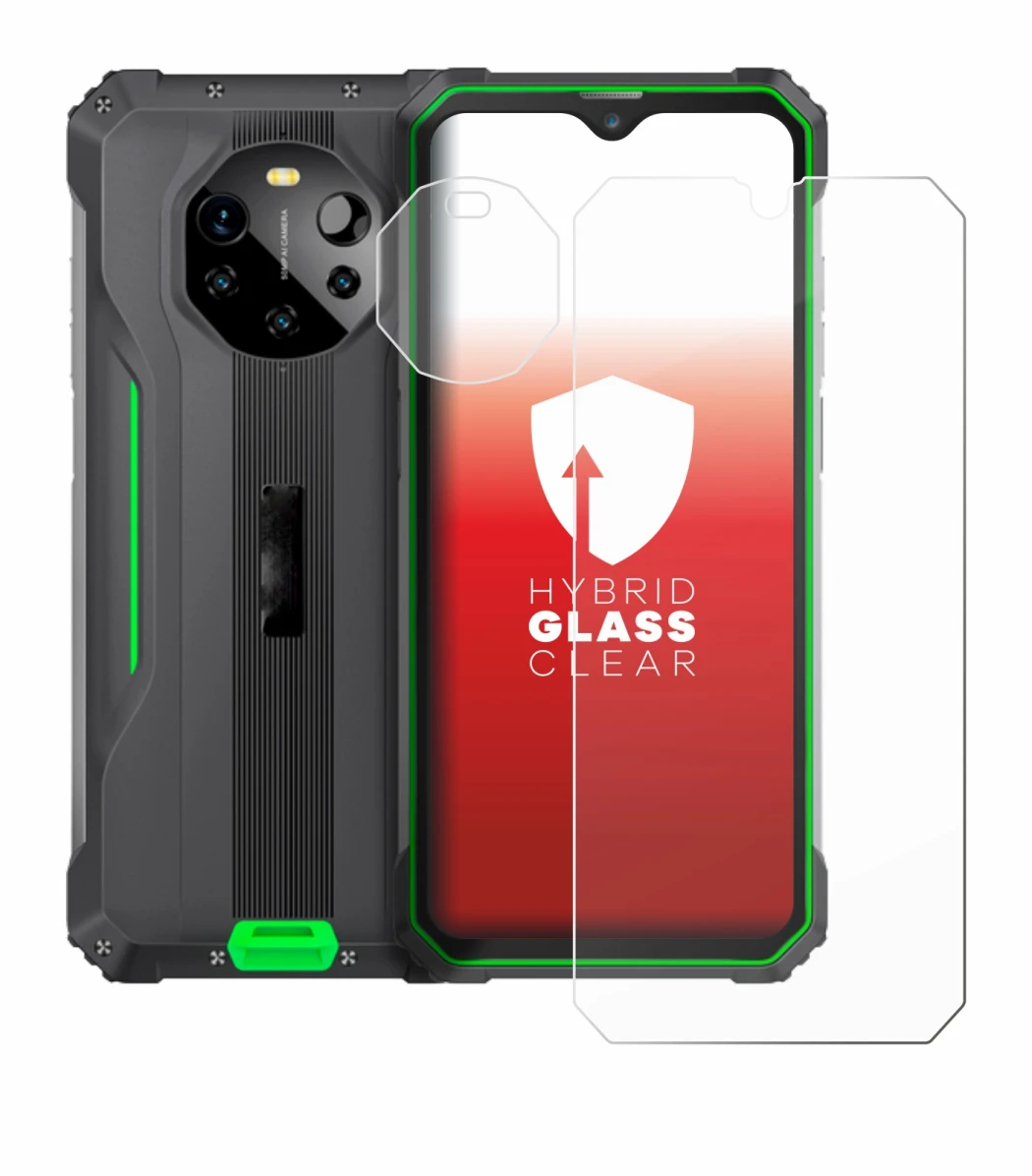 Image of the device Blackview BL8800 5G (Front+Camera) with a wide variety of screen protectors.