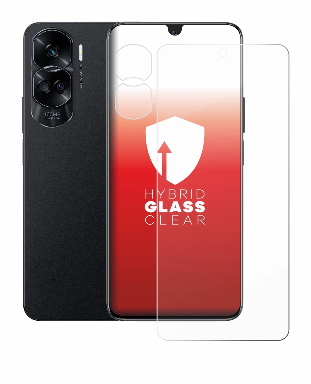Image of the device Honor 90 Lite (Front+Camera) with a wide variety of screen protectors.