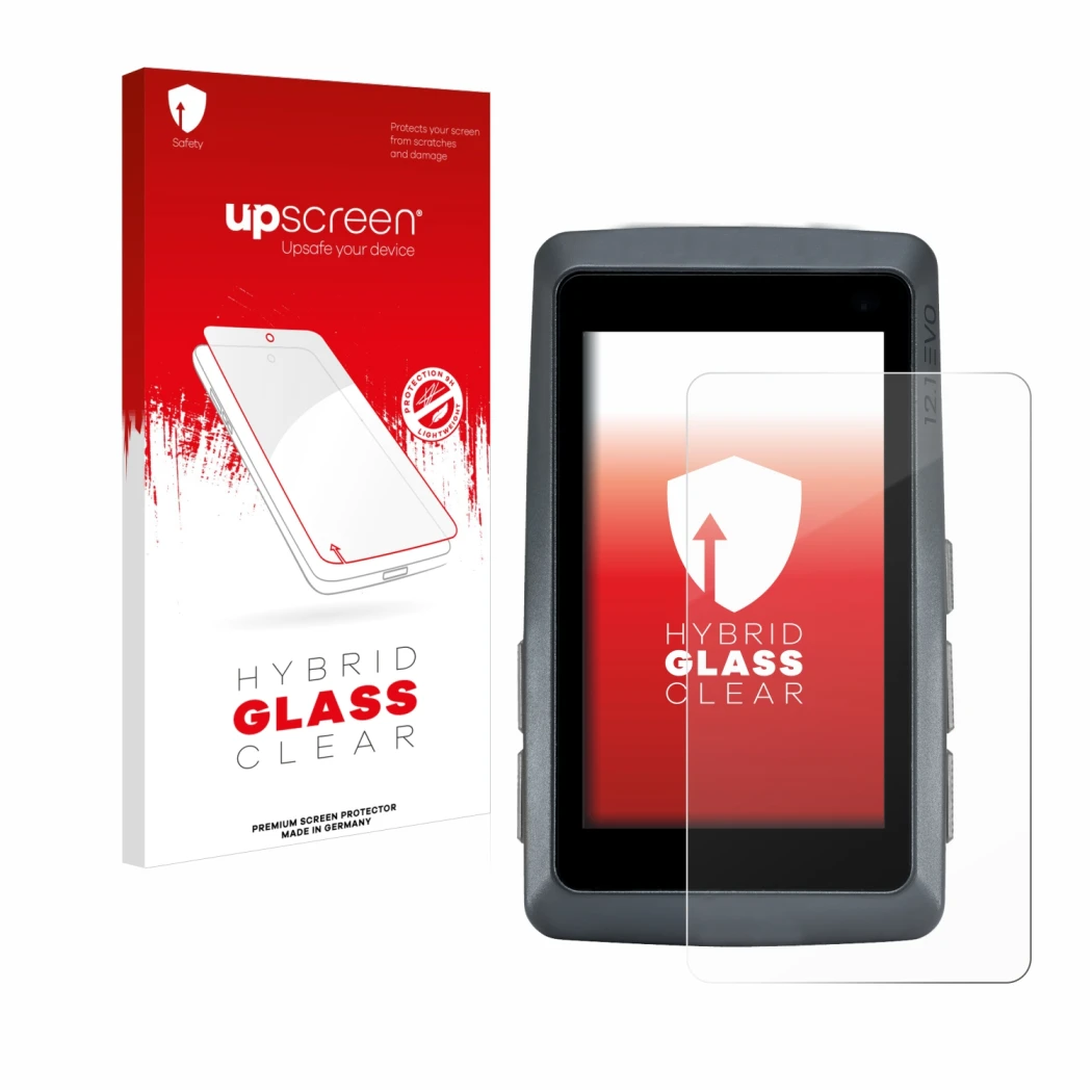 Front side of a product packaging with the brand logo upscreen. Next to it is the device Sigma ROX 12.1 EVO shown with the cor