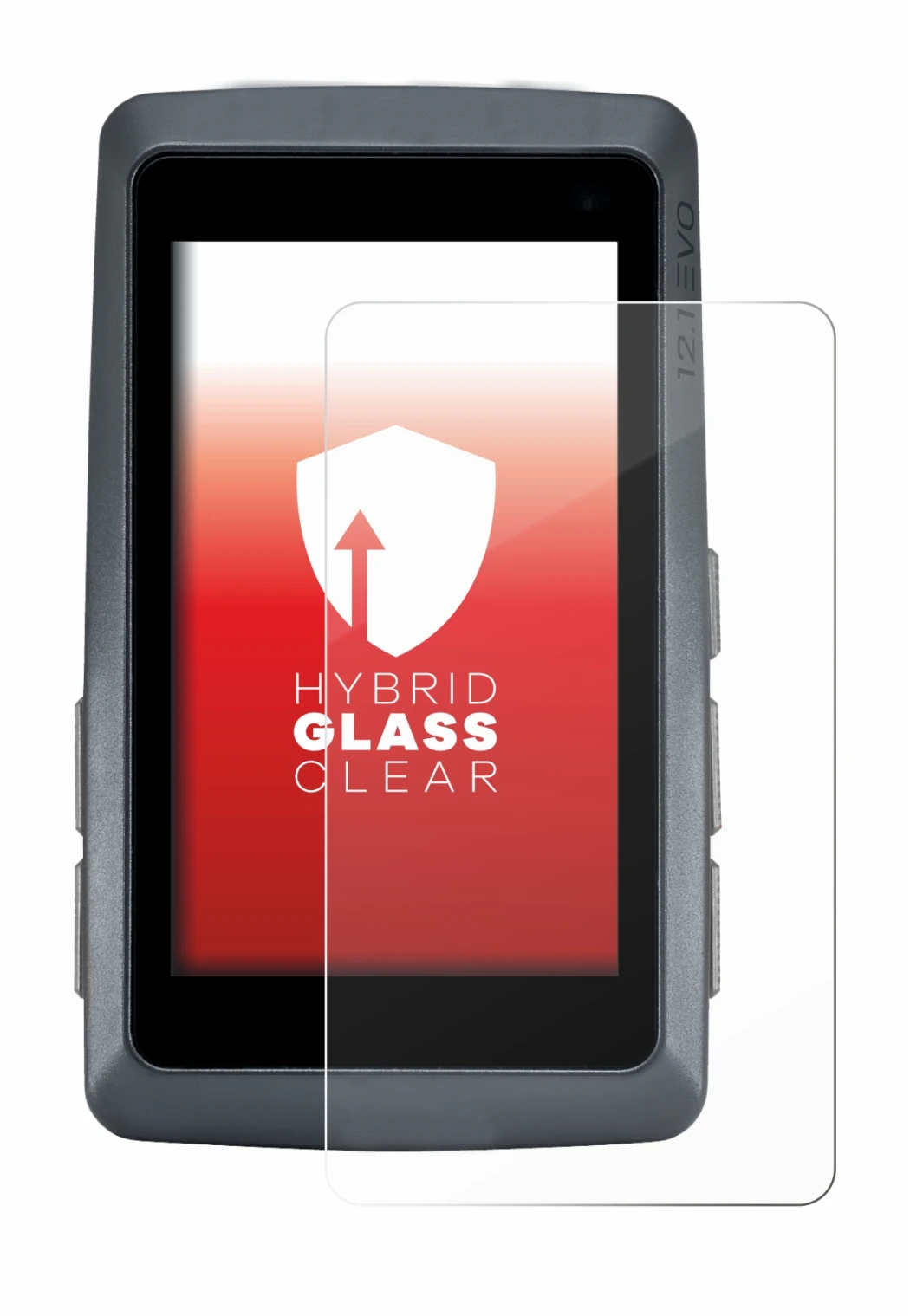 Image of the device Sigma ROX 12.1 EVO with a wide variety of screen protectors.