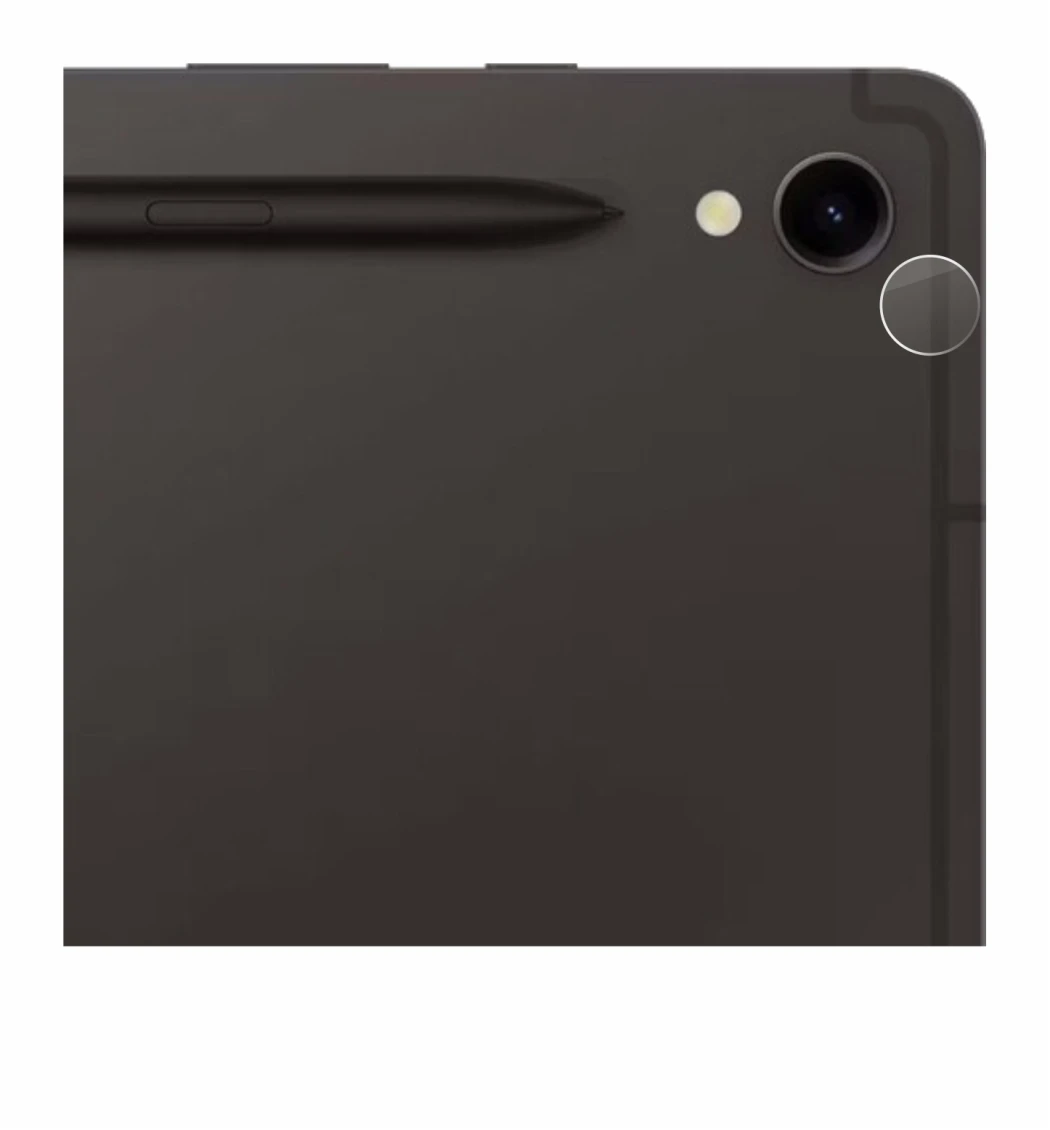 Image of the device Samsung Galaxy Tab S9 WiFi (ONLY Camera Lens) with a wide variety of screen protectors.