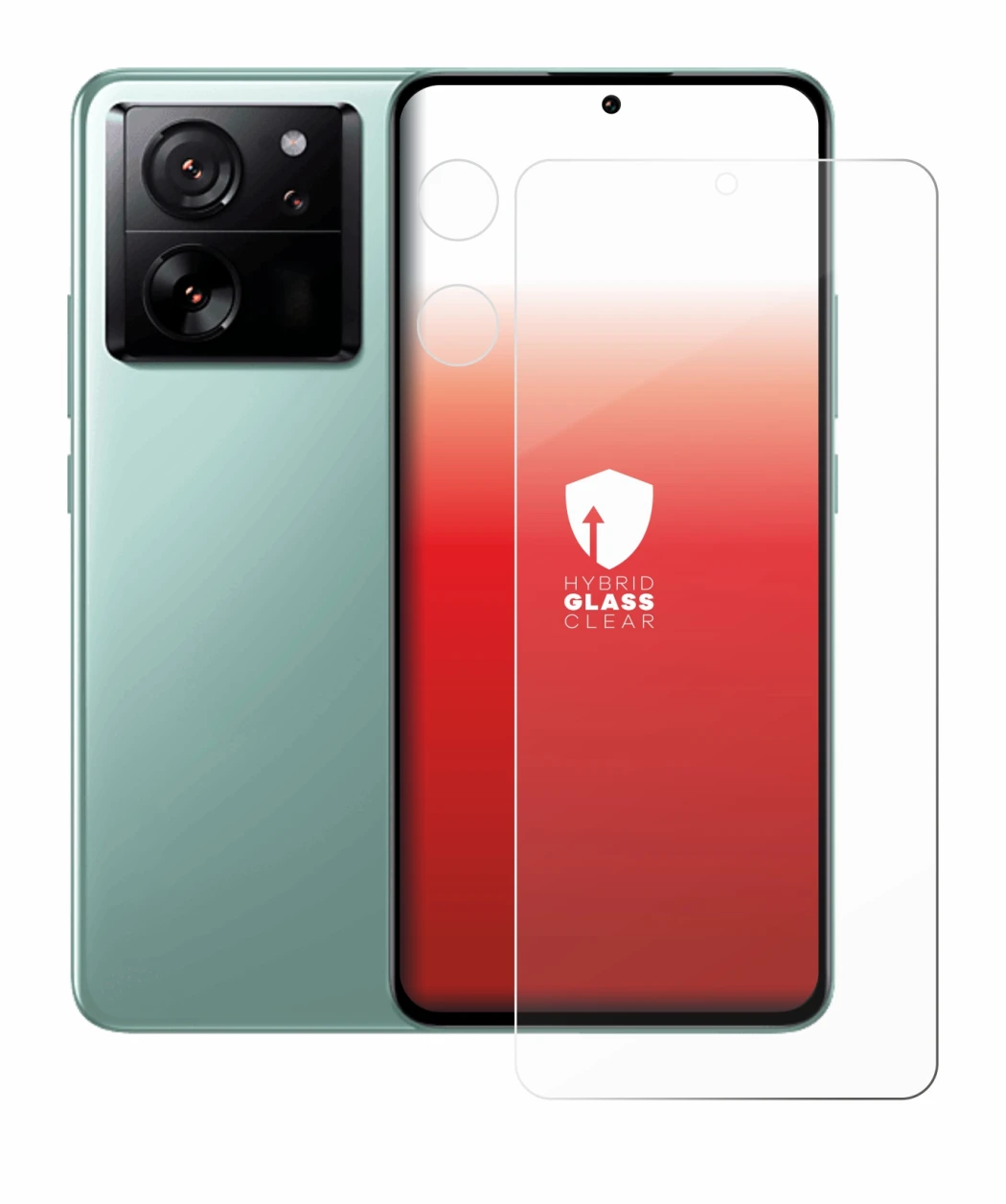 Image of the device Xiaomi 13T Pro (Front+Camera) with a wide variety of screen protectors.