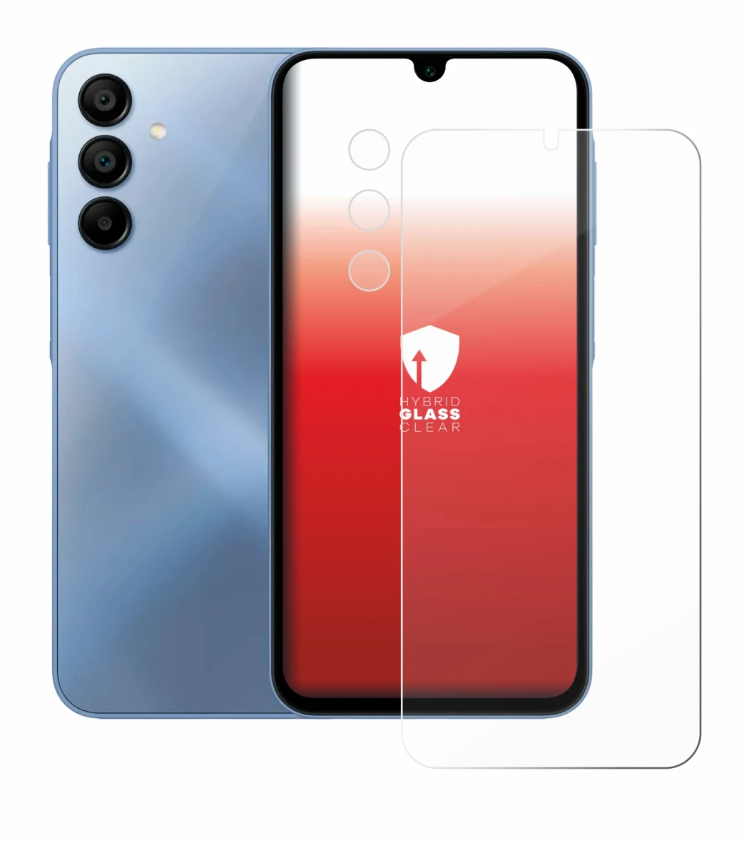 Image of the device Samsung Galaxy A15 5G (Front+Camera) with a wide variety of screen protectors.