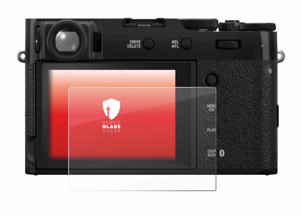 Image of the device Fujifilm X100VI with a wide variety of screen protectors.