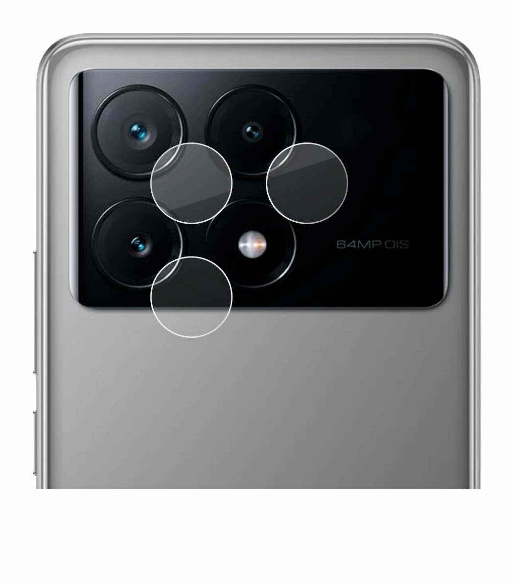 Image of the device Xiaomi Poco X6 Pro (ONLY Camera Lens) with a wide variety of screen protectors.