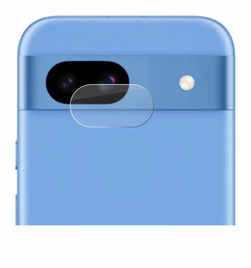 Image of the device Google Pixel 8a (ONLY Camera Lens) with a wide variety of screen protectors.