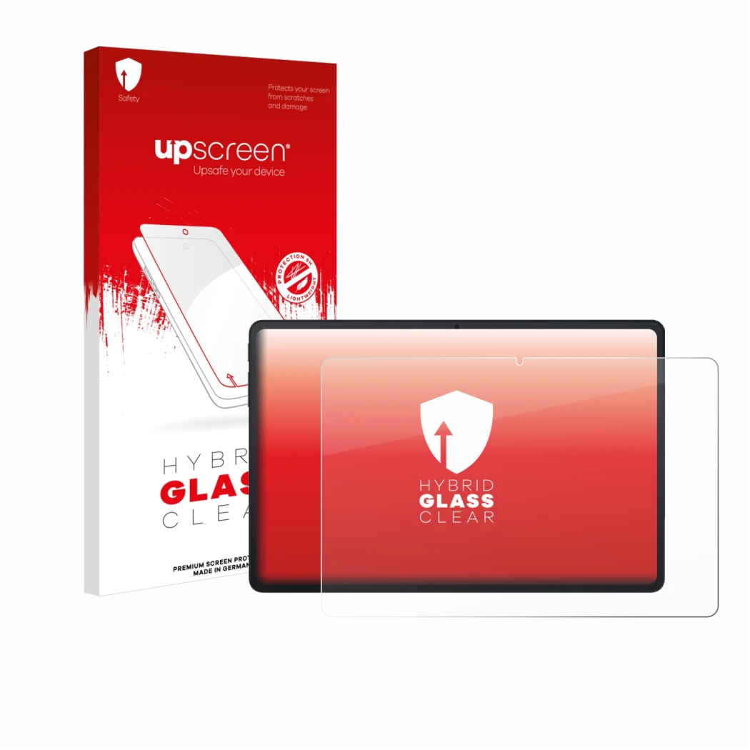 Front side of a product packaging with the brand logo upscreen. Next to it is the device Blackview Tab 90 WiFi shown with the 