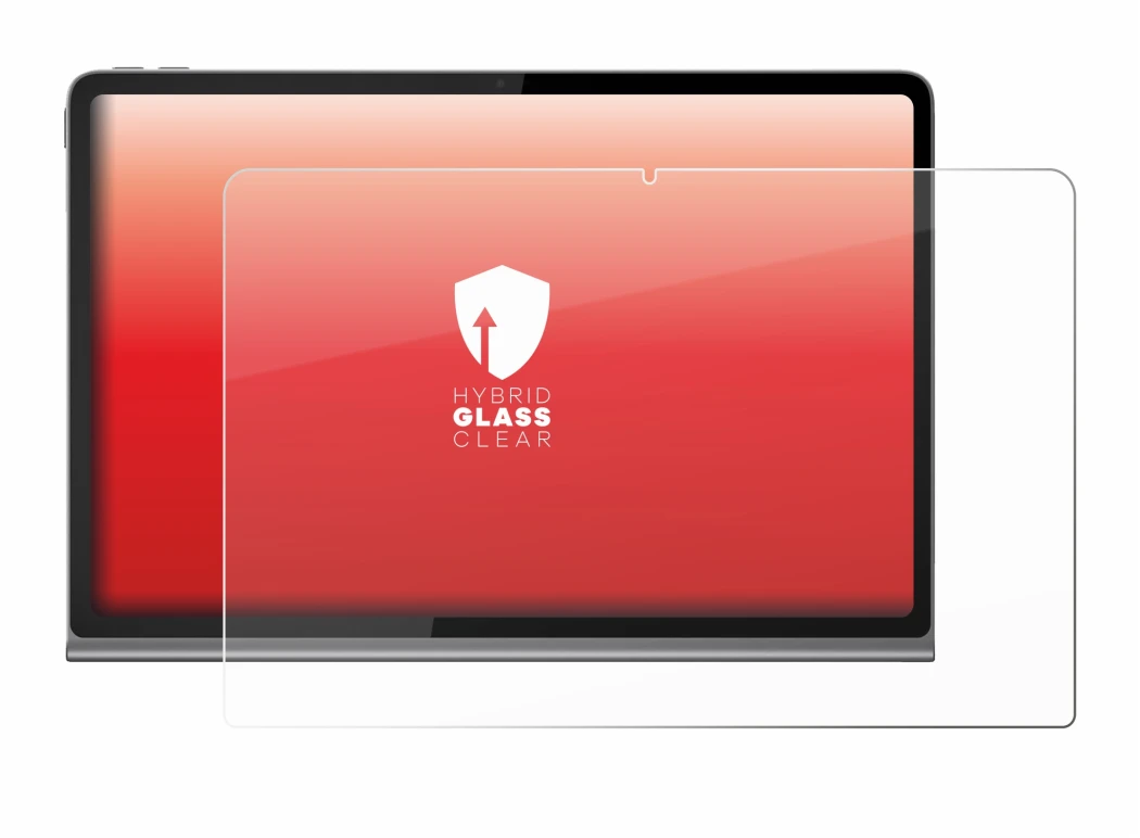 Image of the device Lenovo Tab Plus with a wide variety of screen protectors.