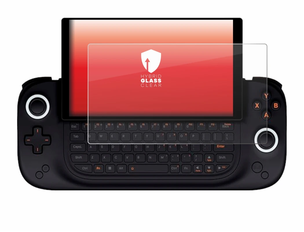 Image of the device Ayaneo Slide with a wide variety of screen protectors.