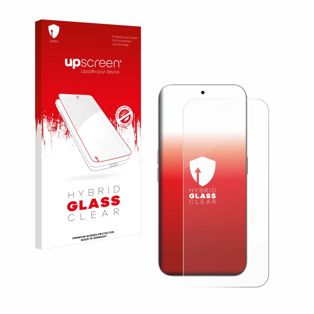 Front side of a product packaging with the brand logo upscreen. Next to it is the device Nothing Phone (2a) Plus shown with th