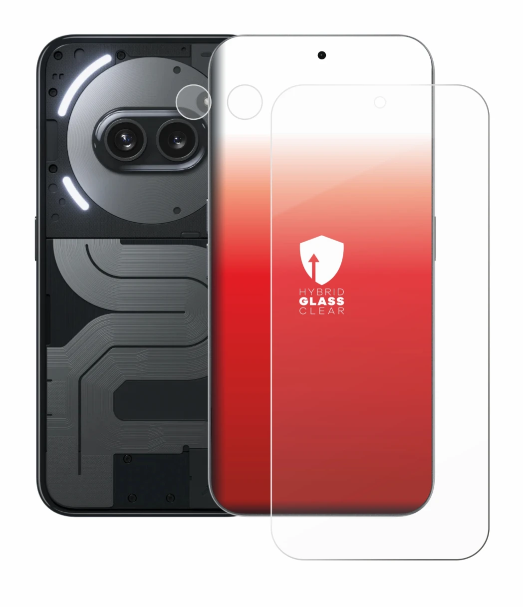 Image of the device Nothing Phone (2a) Plus (Front+Camera) with a wide variety of screen protectors.