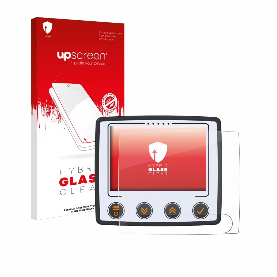 Front side of a product packaging with the brand logo upscreen. Next to it is the device Skytraxx 5 Mini shown with the corres