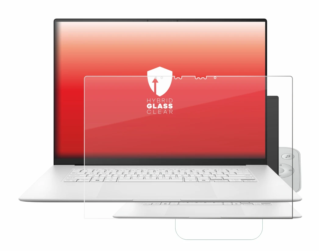 Image of the device ASUS ZenBook S 16 with a wide variety of screen protectors.