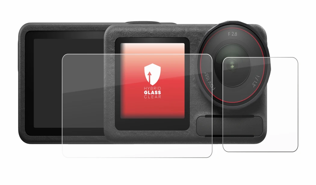 Image of the device DJI Osmo Action 5 Pro (case-friendly) with a wide variety of screen protectors.