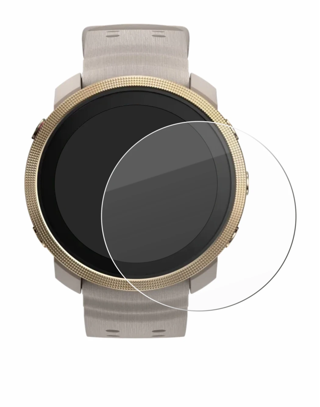 Image of the device Polar Vantage M3 with a wide variety of screen protectors.