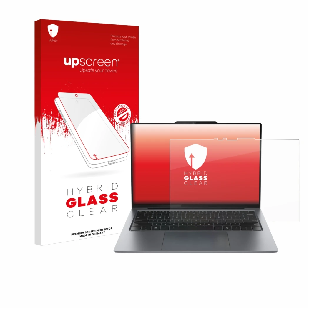 Front side of a product packaging with the brand logo upscreen. Next to it is the device Lenovo ThinkPad X9 15 Aura Edition 15