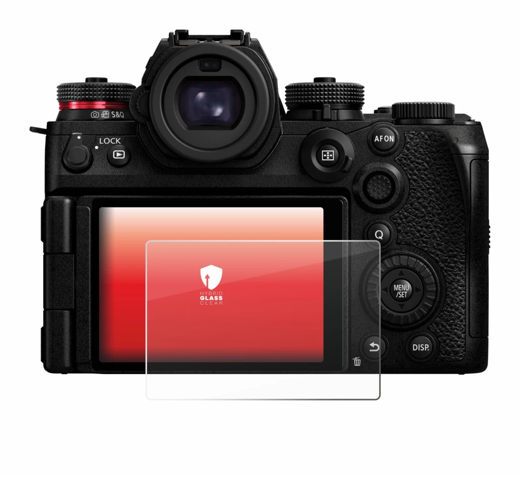 Image of the device Panasonic Lumix S1R II with a wide variety of screen protectors.