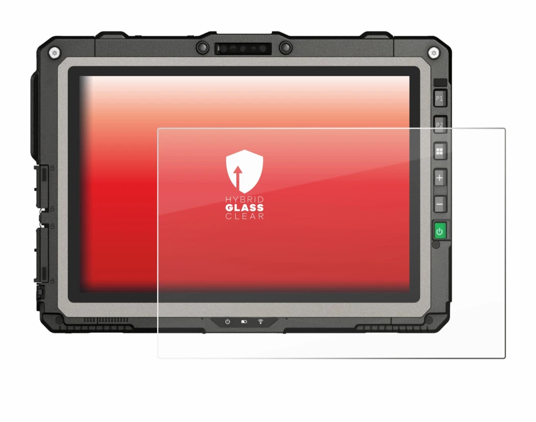Image of the device Getac UX10 G3 with a wide variety of screen protectors.