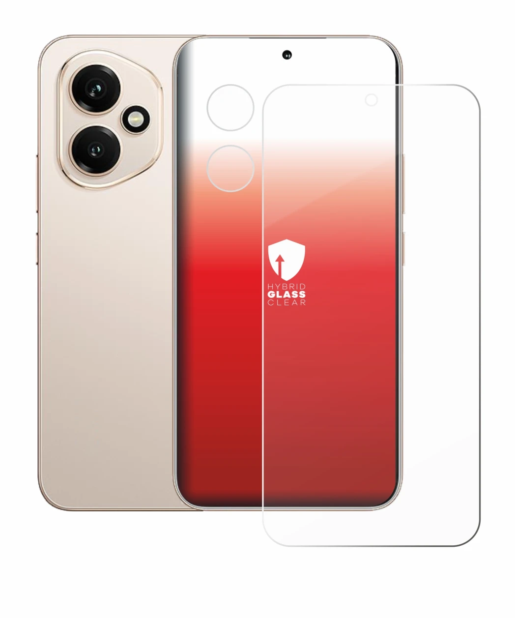 Image of the device Honor 400 (Front+Camera) with a wide variety of screen protectors.