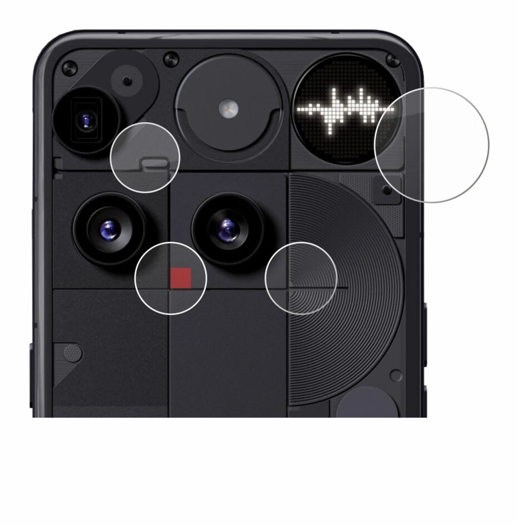 Image of the device Nothing Phone (3) (ONLY Camera Lens) with a wide variety of screen protectors.