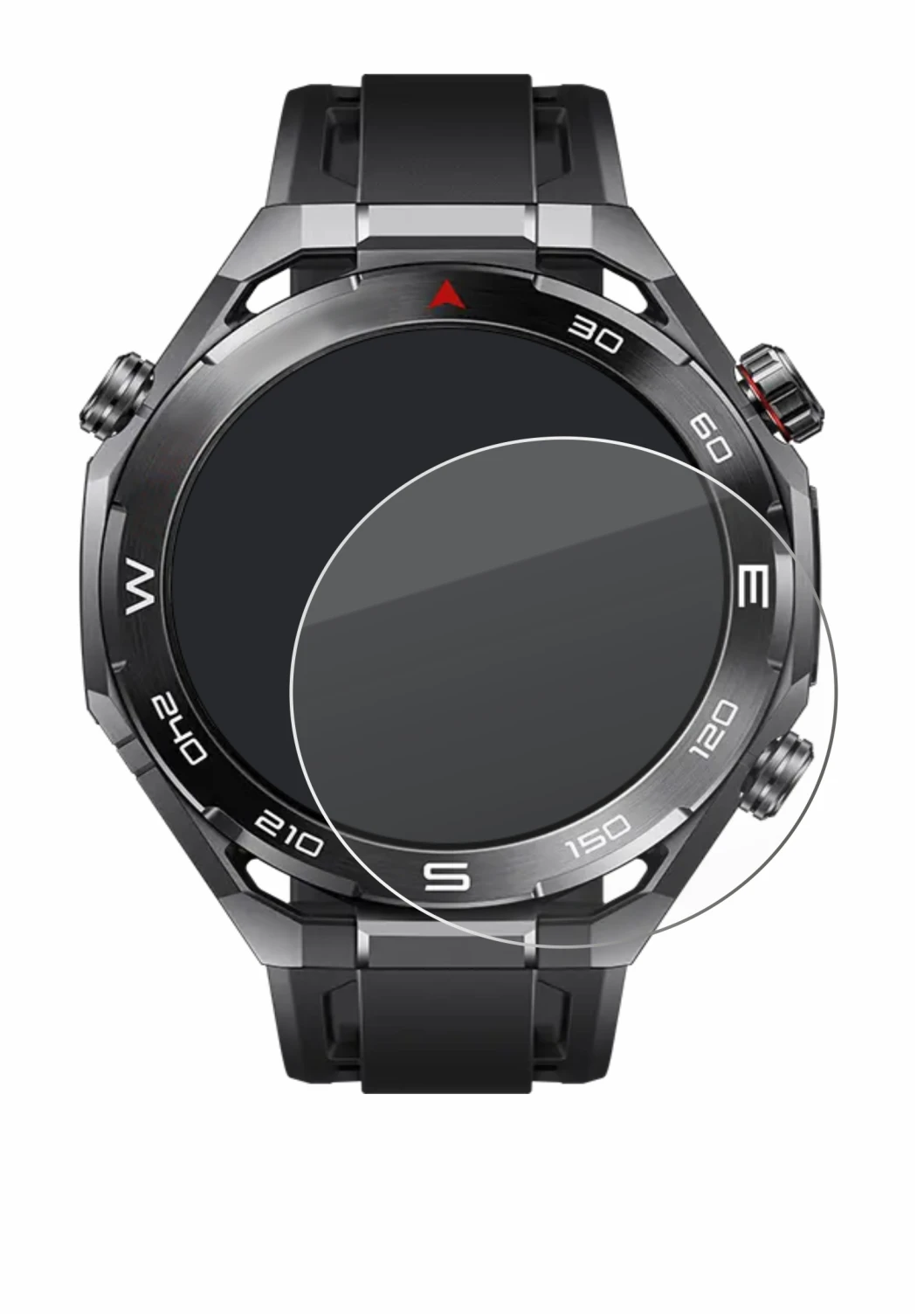 Image of the device Huawei Watch Ultimate 2 Black with a wide variety of screen protectors.