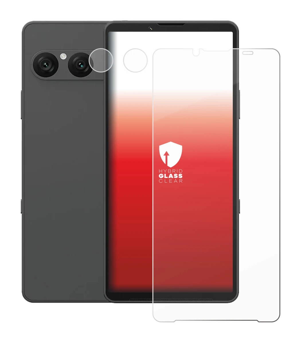 Image of the device Sony Xperia 10 VII (Front+Camera) with a wide variety of screen protectors.